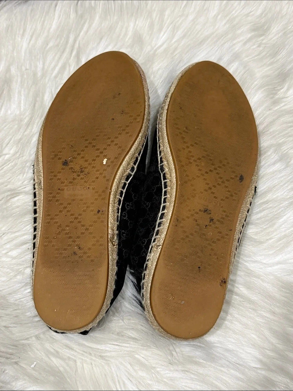 GUCCI Micro Guccissima Suede Espadrilles